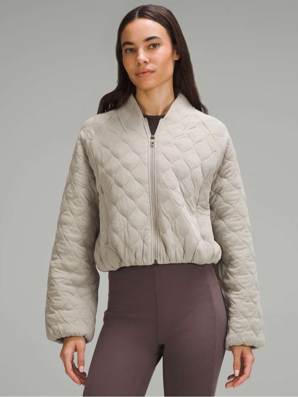 Quilted Bomber Jacket